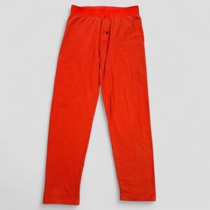 Savage X Fenty 1900s Rib Men's Straight-Leg Pants Spicy Orange Sz Medium